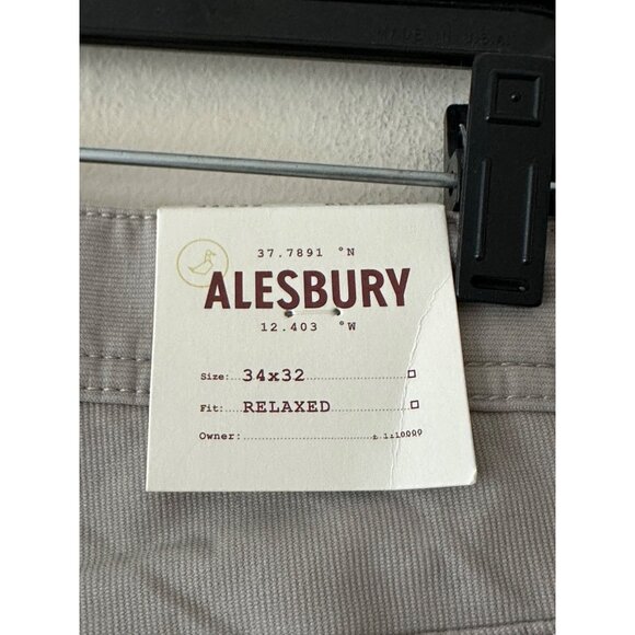 Alesbury Khaki Pants 34x32 Relaxed Fit Work Wear Straight Leg NWOT - Picture 3 of 11